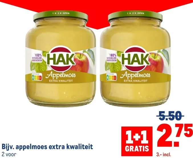Aanbieding: Appelmoes extra kwaliteit