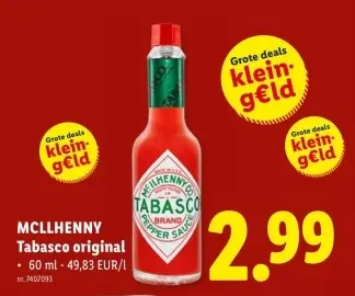Promotie: Tabasco original