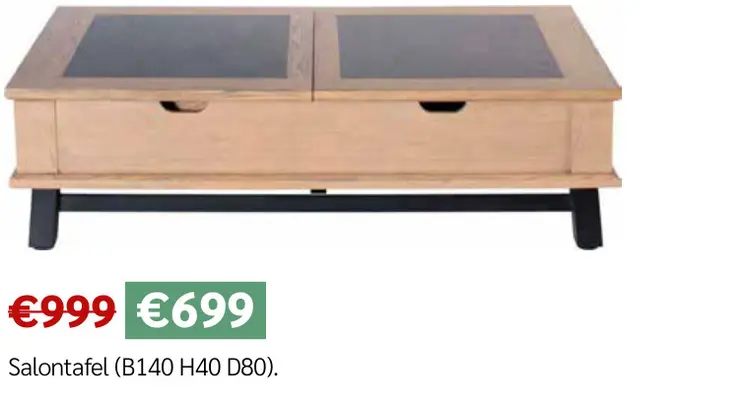 Promotie: Salontafel