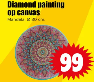 Aanbieding: Diamond painting op canvas