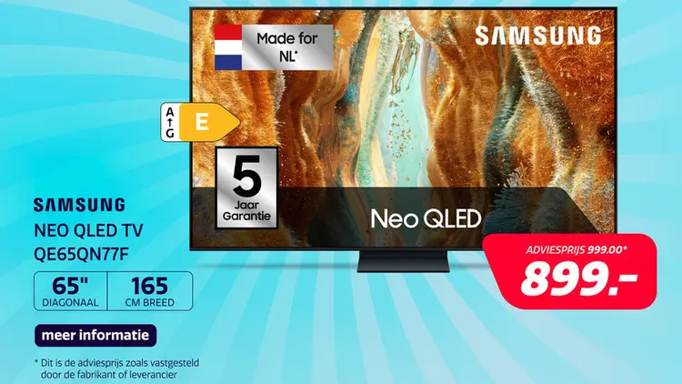 Aanbieding: Samsung 65" NEO QLED QN77F (2025)