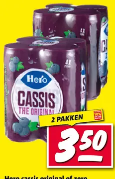 Aanbieding: Hero cassis original