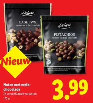 Aanbieding: Noten met melkchocolade