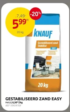 Aanbieding: Gestabiliseerd zand easy