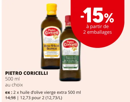 Offre: huile d'olive vierge extra