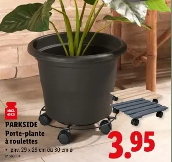 Offre: Porte-plante à roulettes