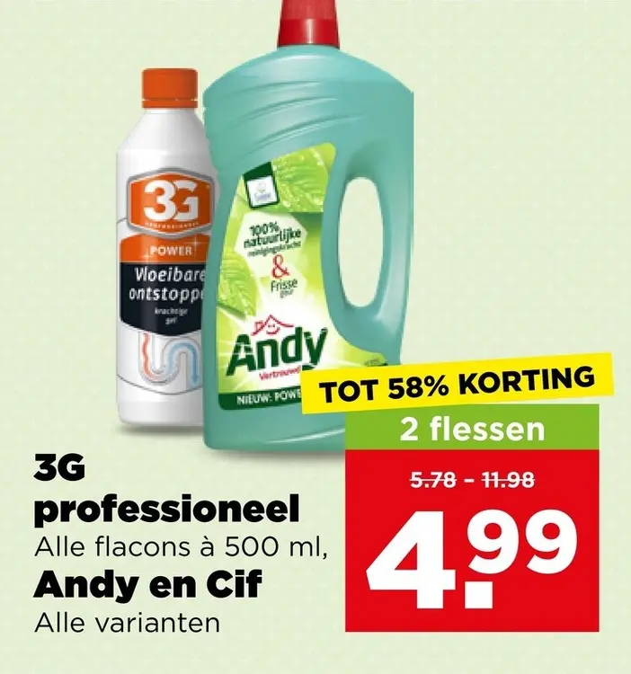 Aanbieding: 3G professioneel, Andy en Cif