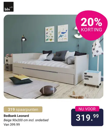 Aanbieding: Bedbank Leonard