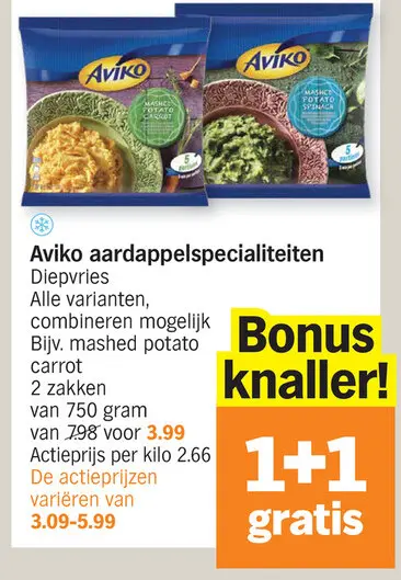 Promotie: aardappelspecialiteiten Diepvries