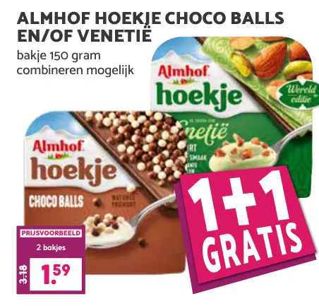Aanbieding: Hoekje choco balls en/of venetië