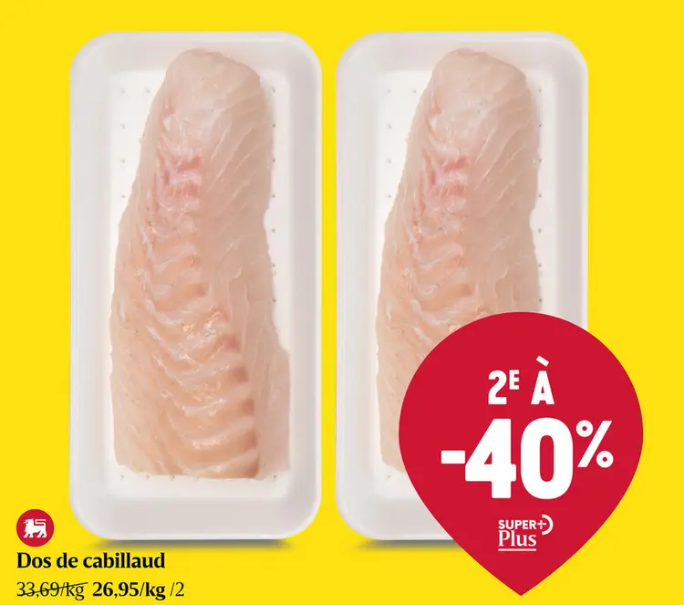 Offre: Dos de cabillaud 