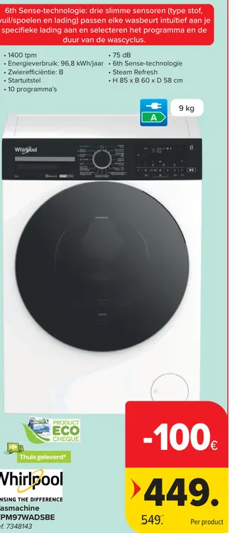 Promotie: Wasmachine