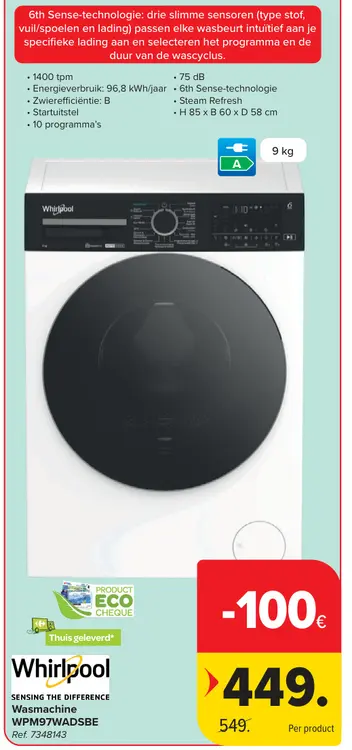 Promotie: Wasmachine