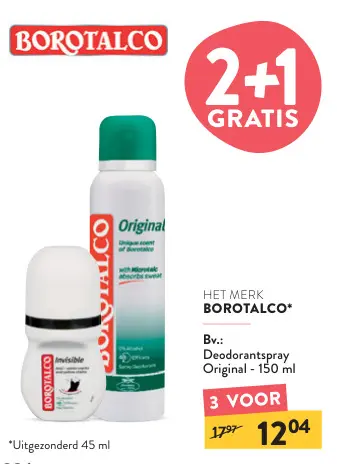 Promotie: Deodorantspray Original