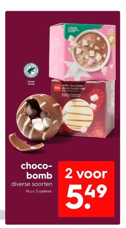 Aanbieding: choco-bomb