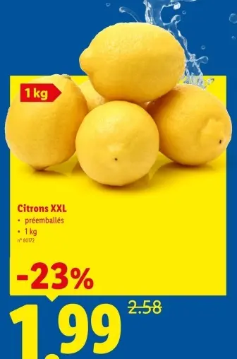 Offre: Citrons XXL