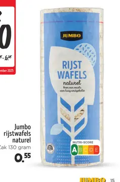 Aanbieding: Jumbo rijstwafels naturel