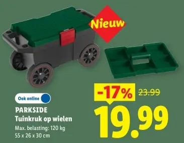 Aanbieding: Tuinkruk op wielen