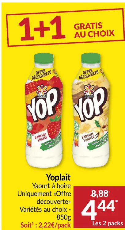 Offre: Yaourt à boire