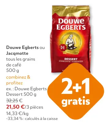 Offre: Douwe Egberts ou Jacqmotte