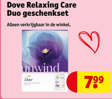 Aanbieding: Dove Relaxing Care Duo geschenkset