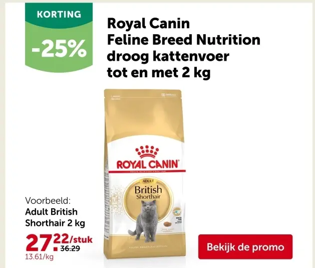 Promotie: Feline Breed Nutrition droog kattenvoer