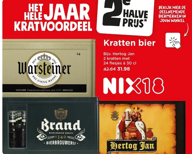 Aanbieding: Kratten bier