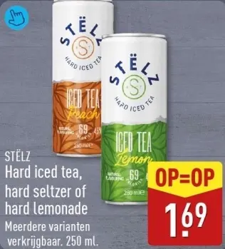 Aanbieding: Hard iced tea, hard seltzer of hard lemonade