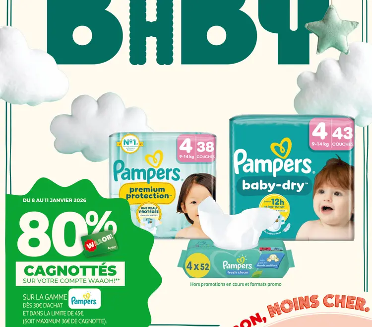 Promotie: Pampers Premium Protection Diapers