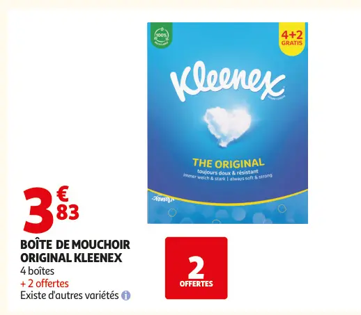 Offre: Boîte de mouchoir original