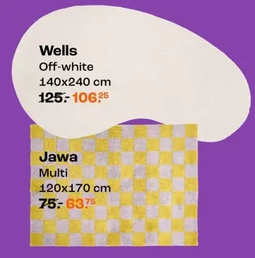 Aanbieding: Wells of Jawa vloerkleed