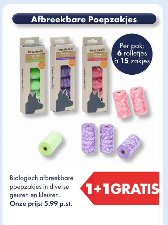 Aanbieding: Afbreekbare Poepzakjes