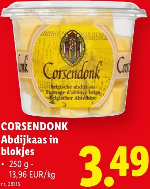 Promotie: Corsendonk Abdijkaas in blokjes