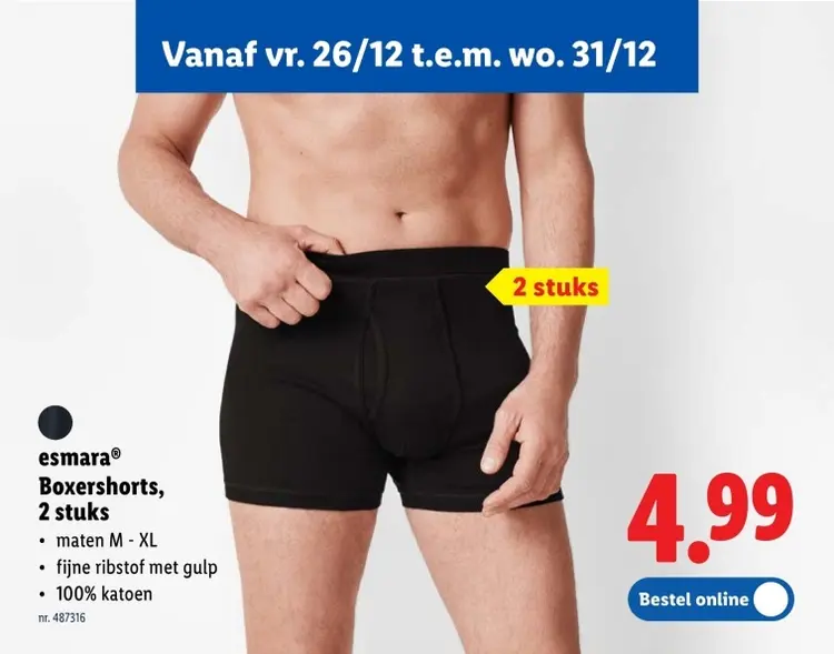 Promotie: Boxershorts
