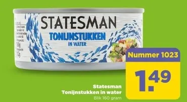 Tonijnstukken in water