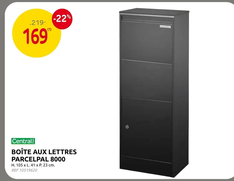 Offre: Boîte aux lettres parcelpal 8000