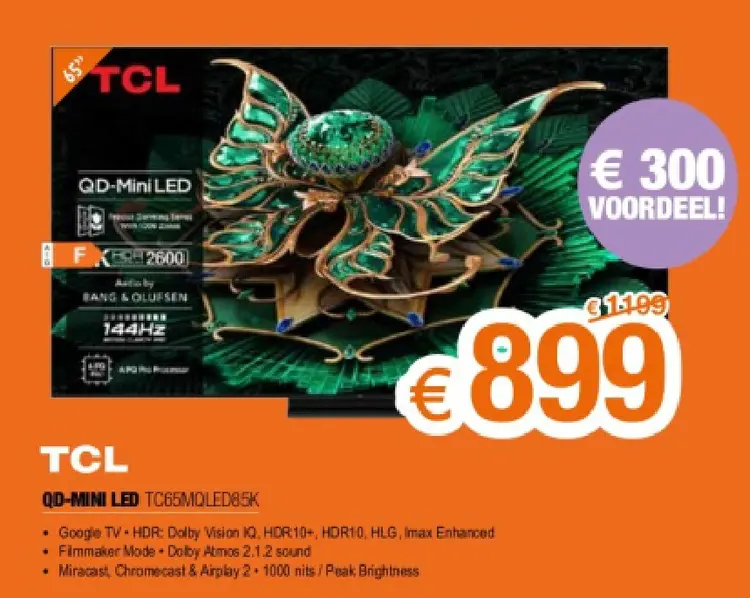 Promotie: QD-Mini LED TC65MQLED85K