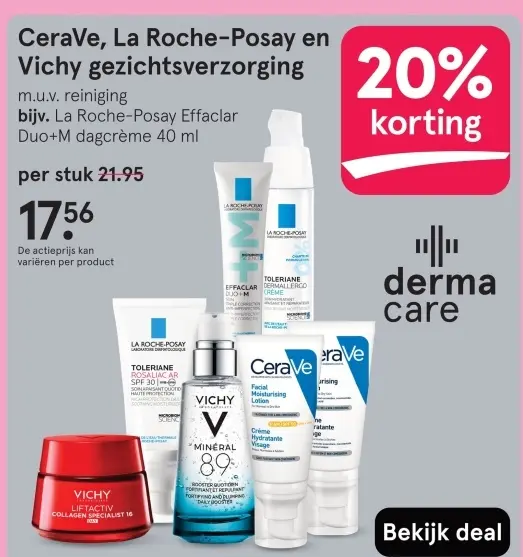 Aanbieding: CeraVe, La Roche-Posay en Vichy gezichtsverzorging