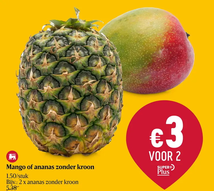 Aanbieding: Mango of Ananas zonder kroon