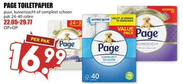 Aanbieding: Page toiletpapier