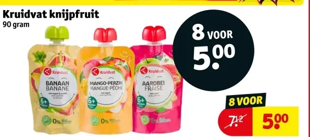 Aanbieding: knijpfruit