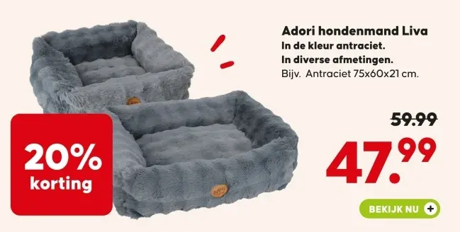 Aanbieding: Hondenmand Liva