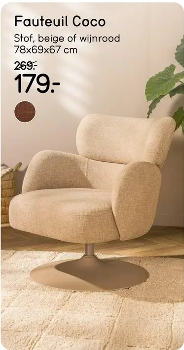 Promotie: Fauteuil Coco