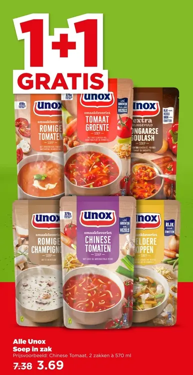 Aanbieding: Alle Unox Soep in zak