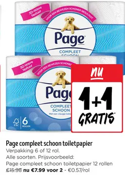 Aanbieding: Compleet schoon toiletpapier