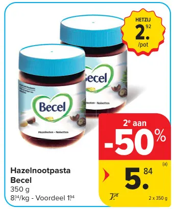 Promotie: Hazelnootpasta