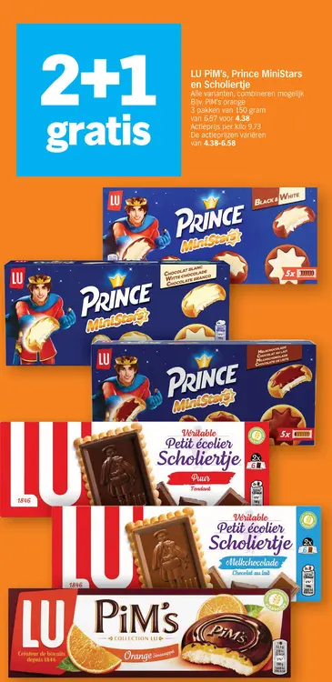 Promotie: PIM's, Prince MiniStars, Petit écolier Scholiertje, 