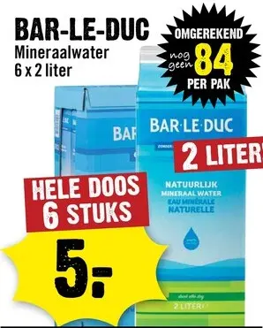 Aanbieding: Mineraalwater