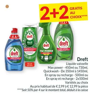 Offre: Dreft Liquide vaisselle