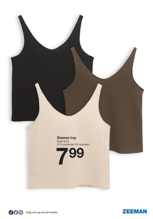 Promotie: Dames top